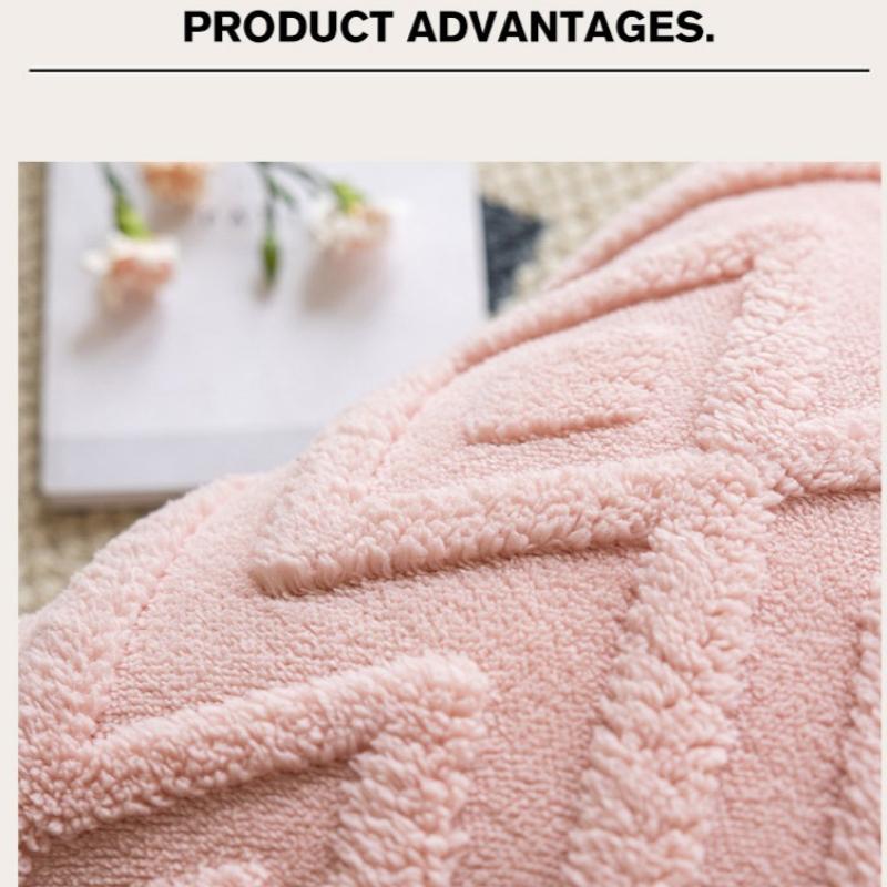 Comfortable Plush Pillowcase, Modern and Simple Home Decoration Pillowcase, Living Room Solid Color Sofa Cushion, Pillow