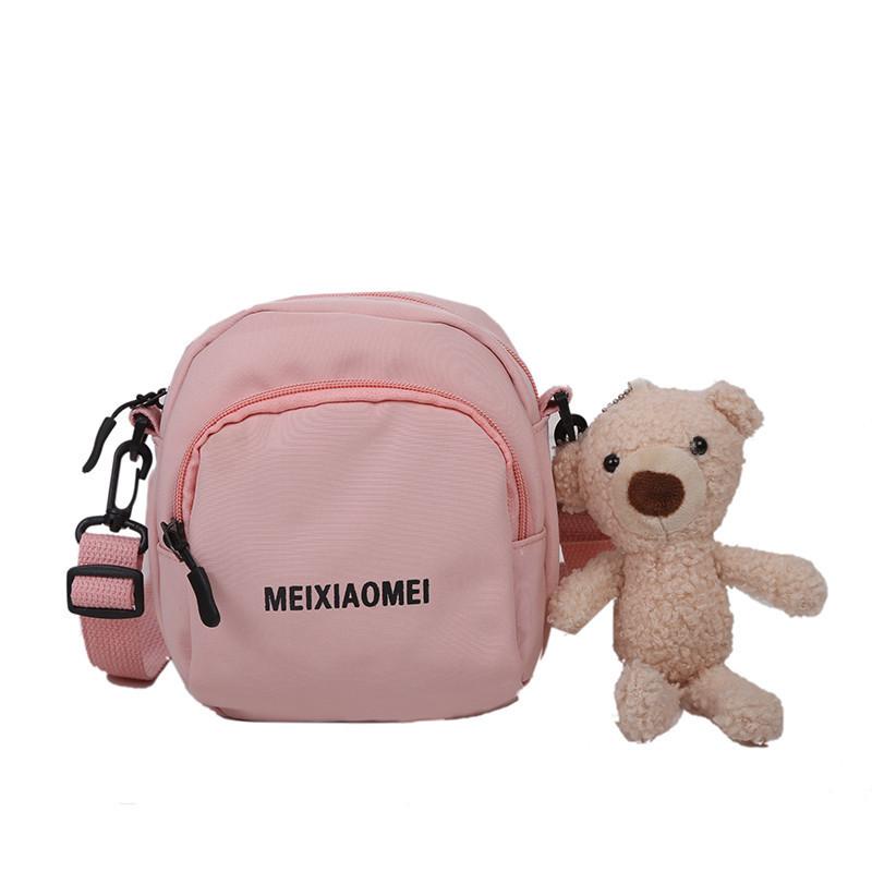 Canvas Small Crossbody Bag With Zipper Closure For Daily Casual Use