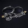 Sex Bondage Edelstahl Handschellen Abschließbare Fesseln Sexspielzeug Metall Handschellen Fußfesseln Fesseln Erotikspiele Spielzeug BDSM