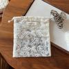 Convenient Lace-Cutout Embroidered Drawstring Storage Bag Single Layer Multi-Purpose Storage Pouch Retro Organizer Travel