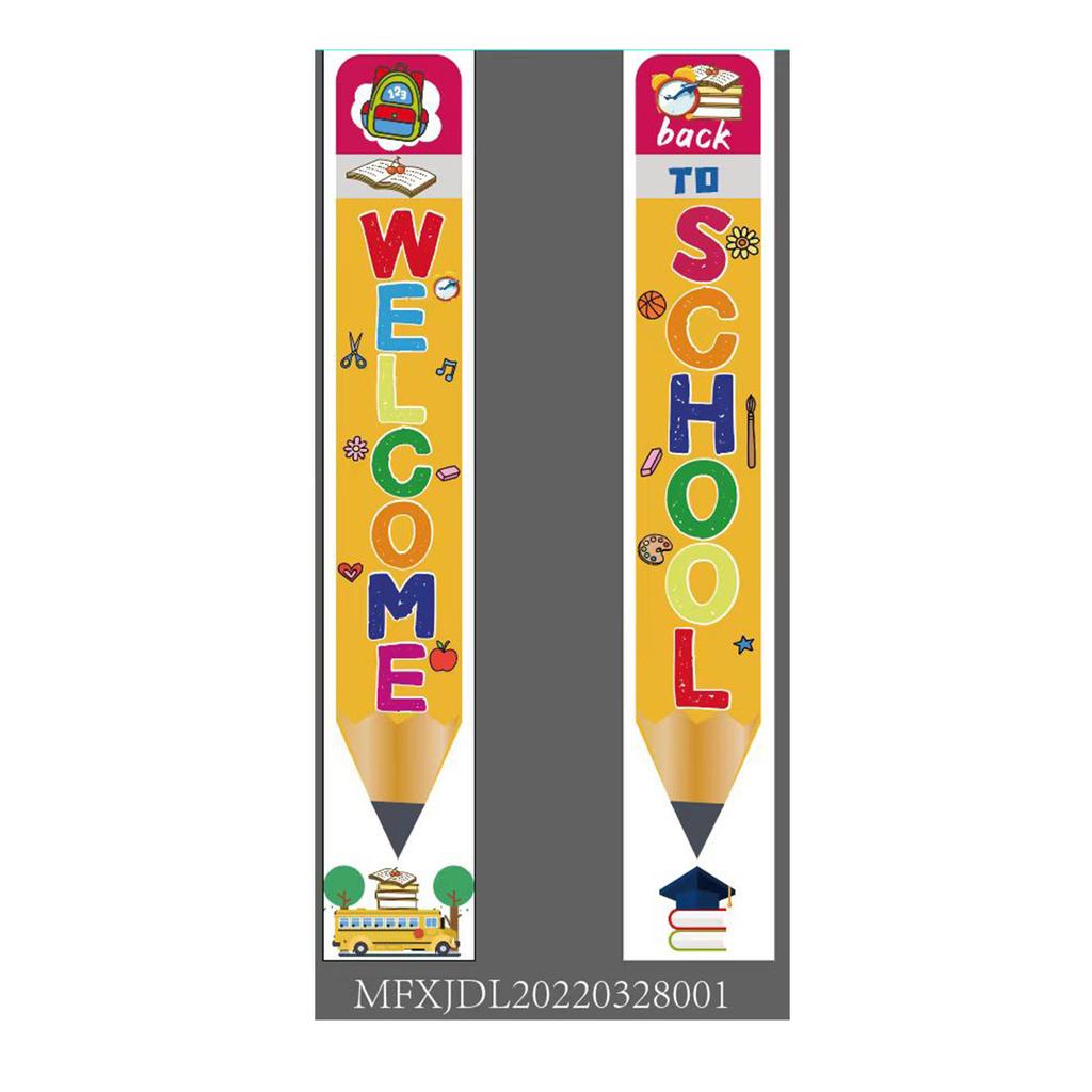 180X30 Opening School Classroom Door Atmosphere Decoration Polyester Cloth Couplet Flag Customization