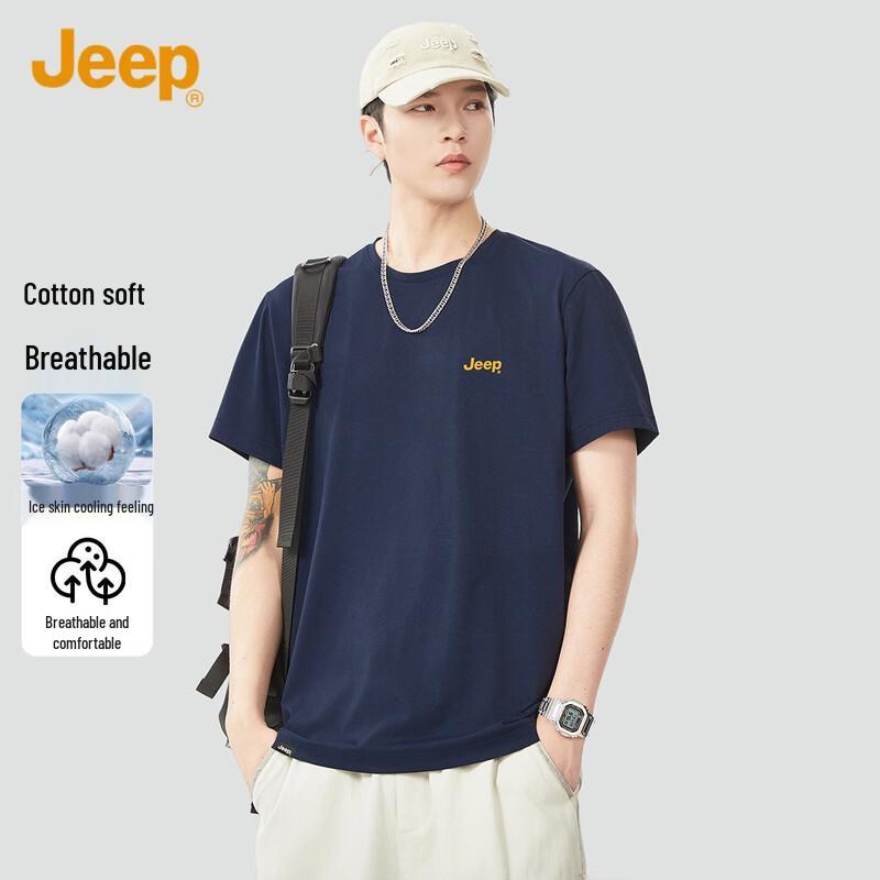 JEEP Men s Summer Outdoor Round Neck T-Shirt 40