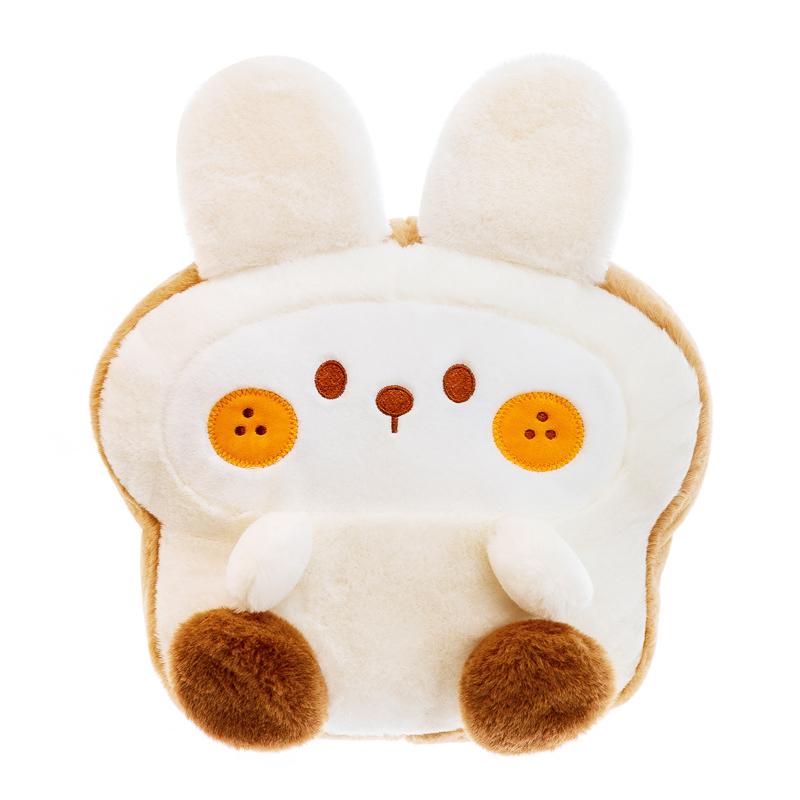 Drăguț Simulare Mâncare Toast Păpușă Moale Pâine Păpușă de Pluș Desen Animat Câine Iepure Rață Perna Decor Acasă Jucării pentru Copii Cadou de Ziua de Naștere