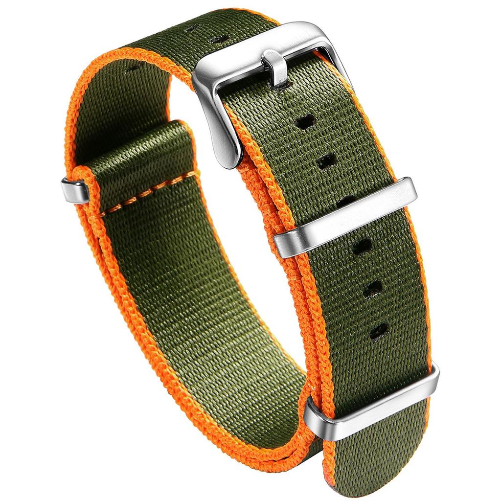 Timeless Twill Nylon Multi-color Strap - Waterproof, Lightweight & Durable 20mm/22mm Universal Fit