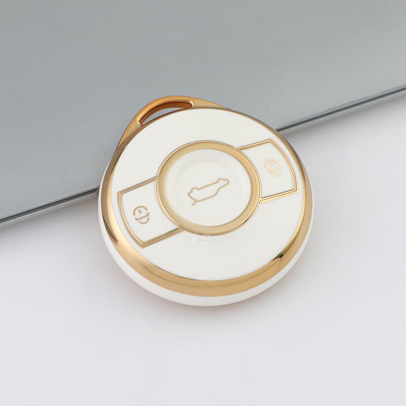 Mercedes Smart Fortwo R Key Cover 2022: Brabus Pro Gold Edge Protective Shell