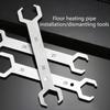 Double Open End Wrench Suitable for Underfloor Heating Manifold Valves Maintenance In Home and Construction