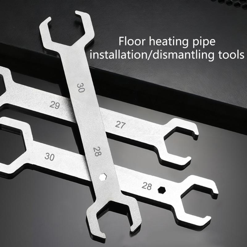 Double Open End Wrench Suitable for Underfloor Heating Manifold Valves Maintenance In Home and Construction