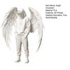 PLA Angel Decor 3D Printed Figurine, Winged Man Decorative Statue, Hoodies Desk Decoration Boys Sculpture for Home Office Shelf