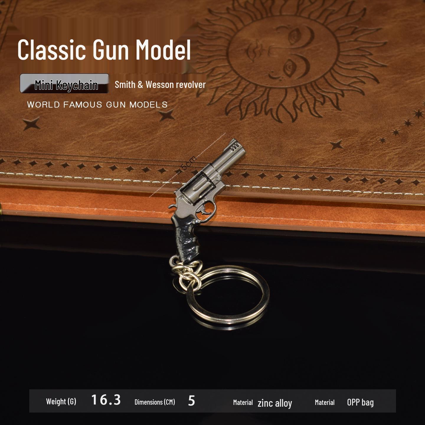 PUBG Chicken Dinner Revolver Alloy Toy Keychain Ornament