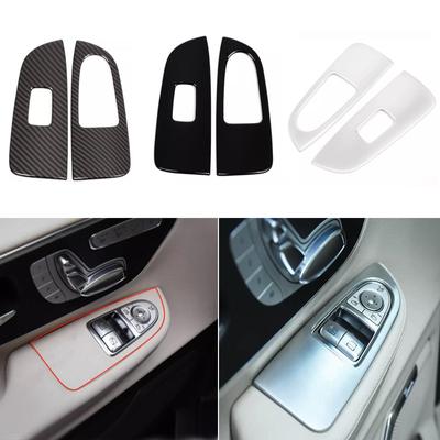 For Mercedes Benz V Class V260 W447 2015-2022 Car Interior Door Armrest Window Lift Button Frame Trim Cover Stickers