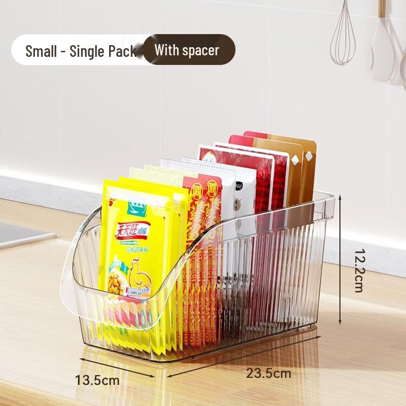 Kitchen Spice Organizer Box with Dividers Small with Divider