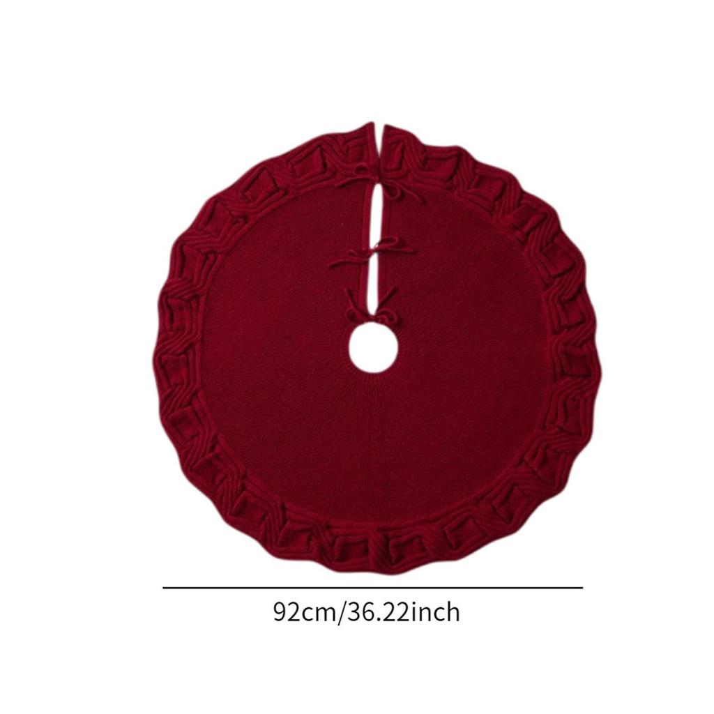 Christmas Tree Skirt Round Ornament Decorative Xmas Tree Skirt Christmas Decoration for Home Bedroom Hotel Holiday Party