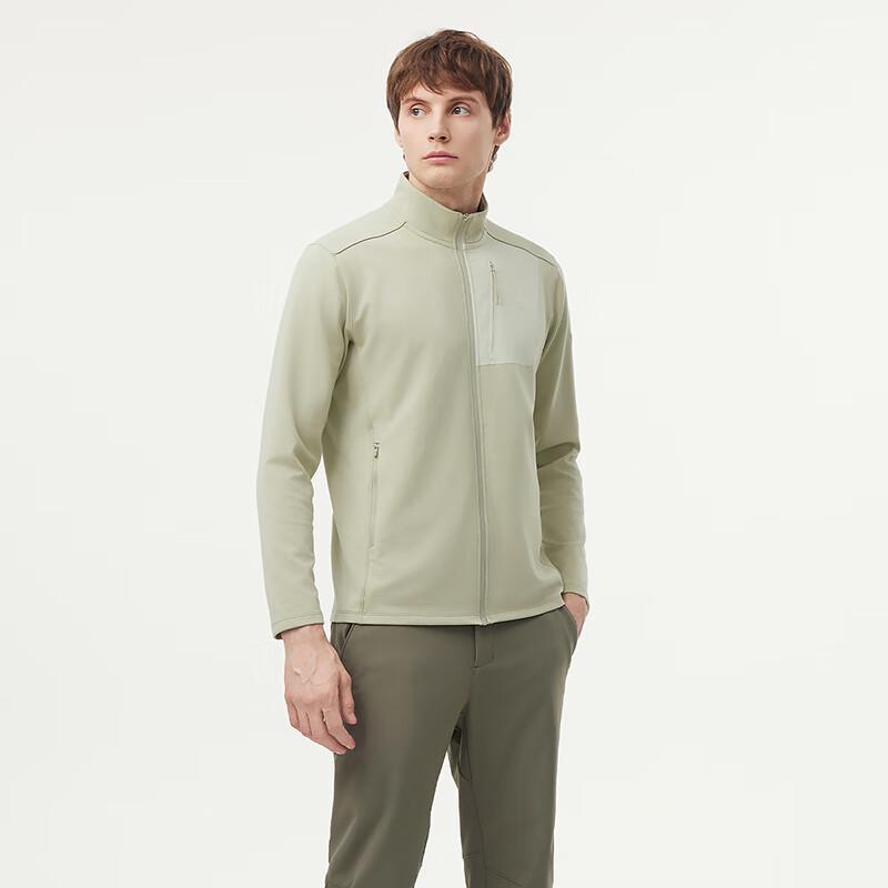 Tanboer Men's Outdoor Warm Stand-Collar Full-Zip Sweatshirt 562705A