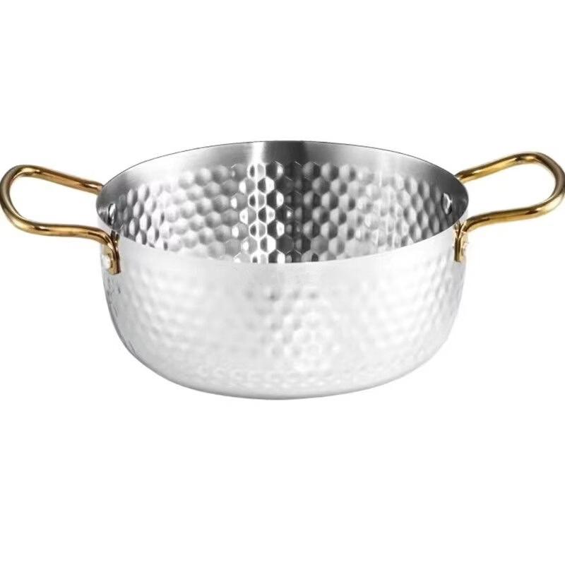 

ZISIZ Корейский стиль Чеканный Нержавеющая сталь Кастрюля для рамена