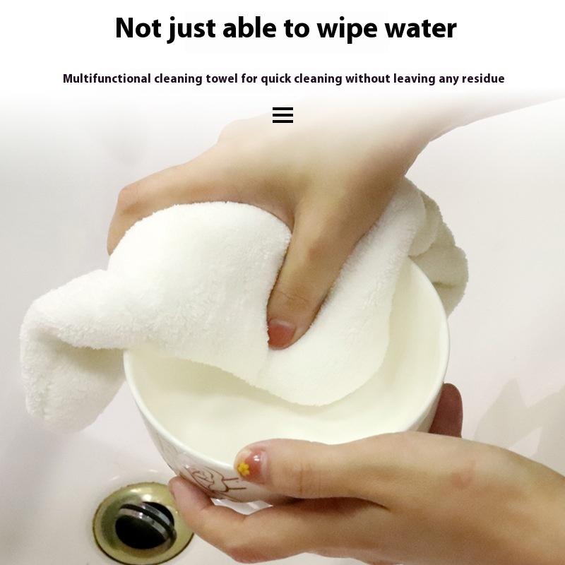 Hanging Kitchen/Bathroom/Bedroom Hand Towels,Cute Children Microfiber Coral Fleece Hand Towel with Convenient Hanging Loop