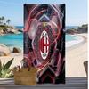 Prosop de Plajă Imprimat AC Milan Uscare Rapidă Moale Portabil Mare Dreptunghiular Pătură de Plajă pentru Călătorii Piscină