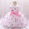 0-10 Years Summer Toddler Baby Girls Dress For Party Wedding Birthday Print Flower Christening Gown Children Clothes Floral