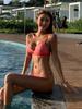 2026 Korean Sexy Solid Color Triangle Bikini for Small Busts - Women's Beach Vacation Swimwear