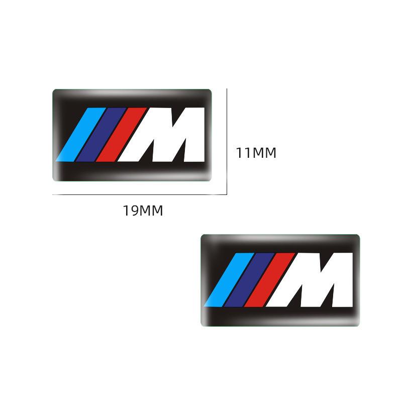 Umbrx8 4pc Car Sticker Steering Wheel Hub Decals For BMW M Performance E84 E87 X5 E70 F25 E90 E91 F01 F02 E60 E61 F10 F15 F30 M3 M5 E64