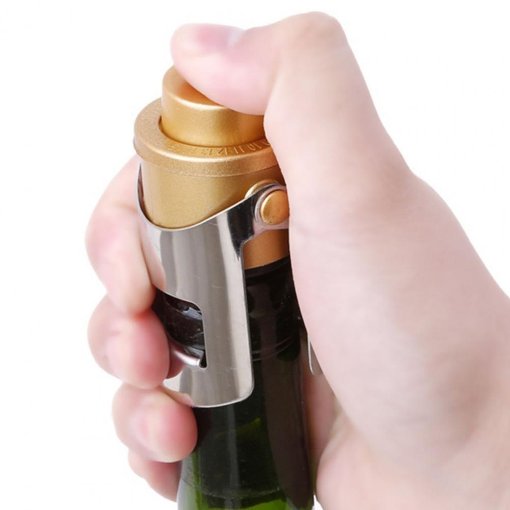Vacuum Champagne Stopper with Pressure Pump StainlessSteel Leak-proof Keep Fizz Sparkling Wine Bottle Plugs Sealer Silicone Caps