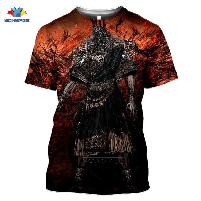 Yaz Erkek T-Shirt Moda 3D Baskı T Shirt Oyun Kadın Rahat Sokak Şıklığı Serin Spor Üst