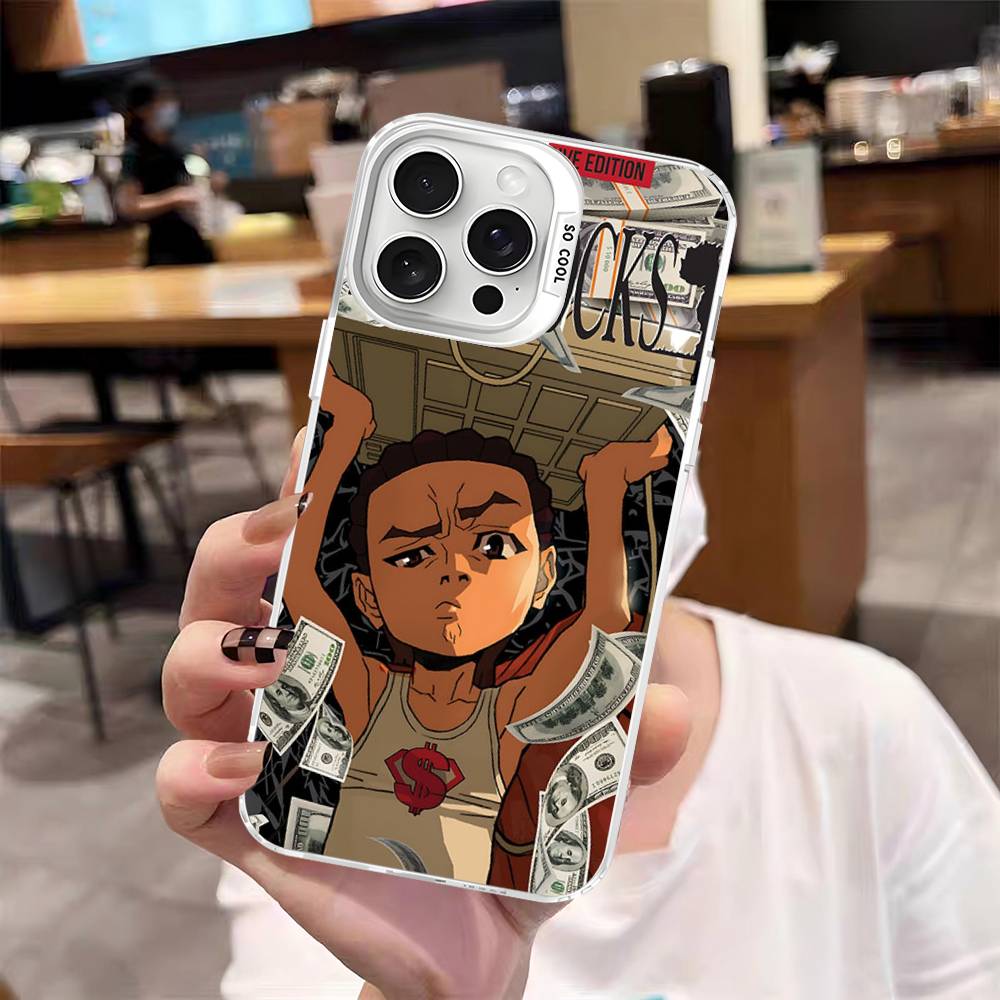Cartoon The Boondocks Phone Cases For IPhone 17 16 15 14 13 12 11 Plus Pro Max Pro Color Matte Cover