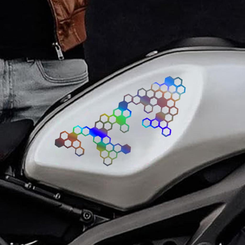Coole Motorradaufkleber, Motorradaufkleber, Aufkleber | Fahrradaufkleber Wabenform Aufkleber Dekor |