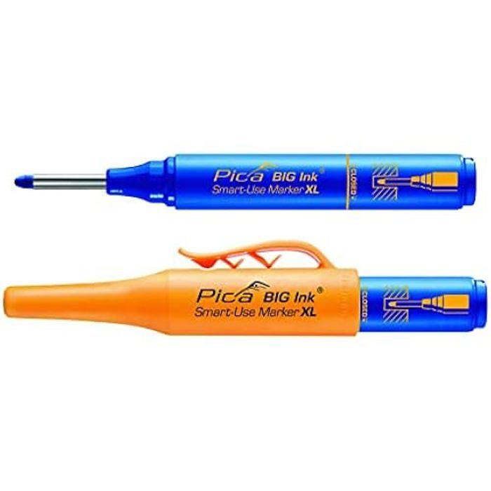 Marqueur - Pica - 170/41 - Bleu - Indélébile - Pointe 4 mm en acier inoxydable