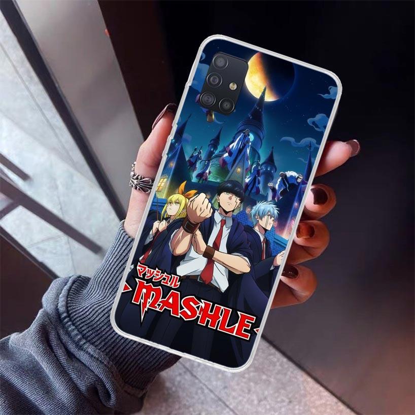 Mashle Magic And Muscles Phone Case For Samsung Galaxy A52 A51 A50S A32 A22 A12 A02S A72 A71 A31 A70 A30S Note 20 Ultra 10 Plus