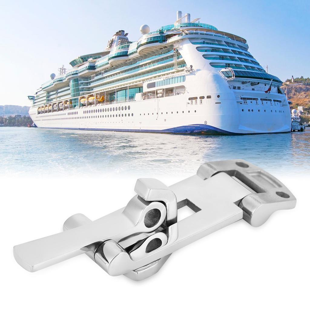 High Quality 316 Stainless Steel Boat Hatch Latch Anti Rattle Latch Clamp 120MM