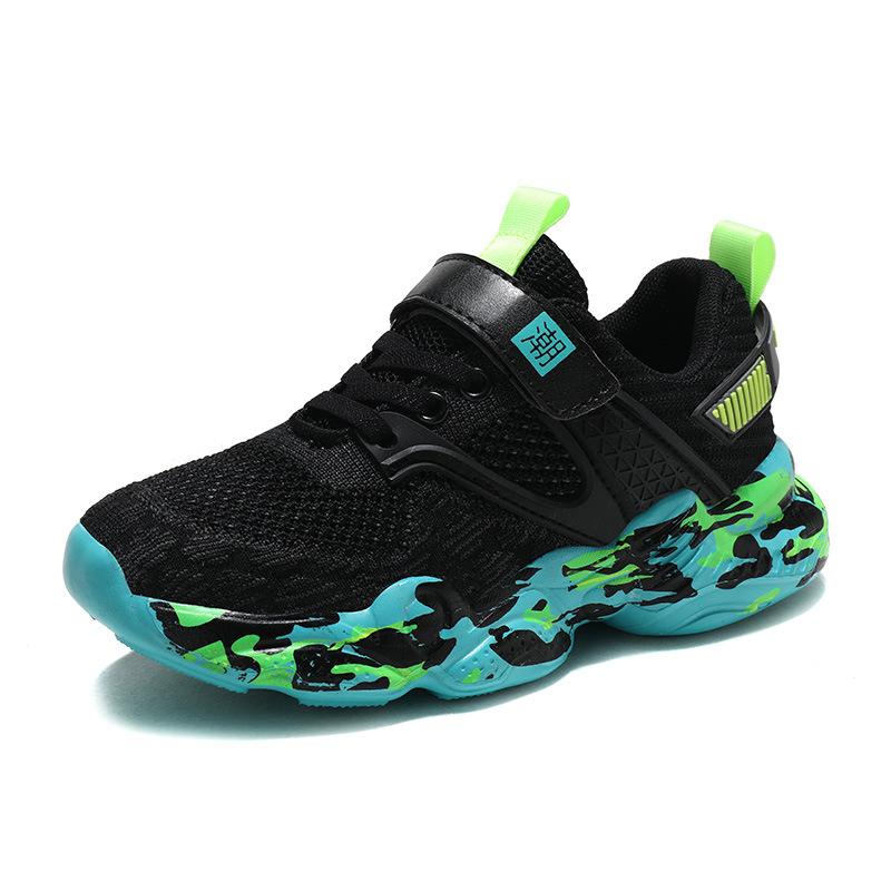 Children's sports shoes New boys' casual shoes Single net breathable middle school and older students' running shoes