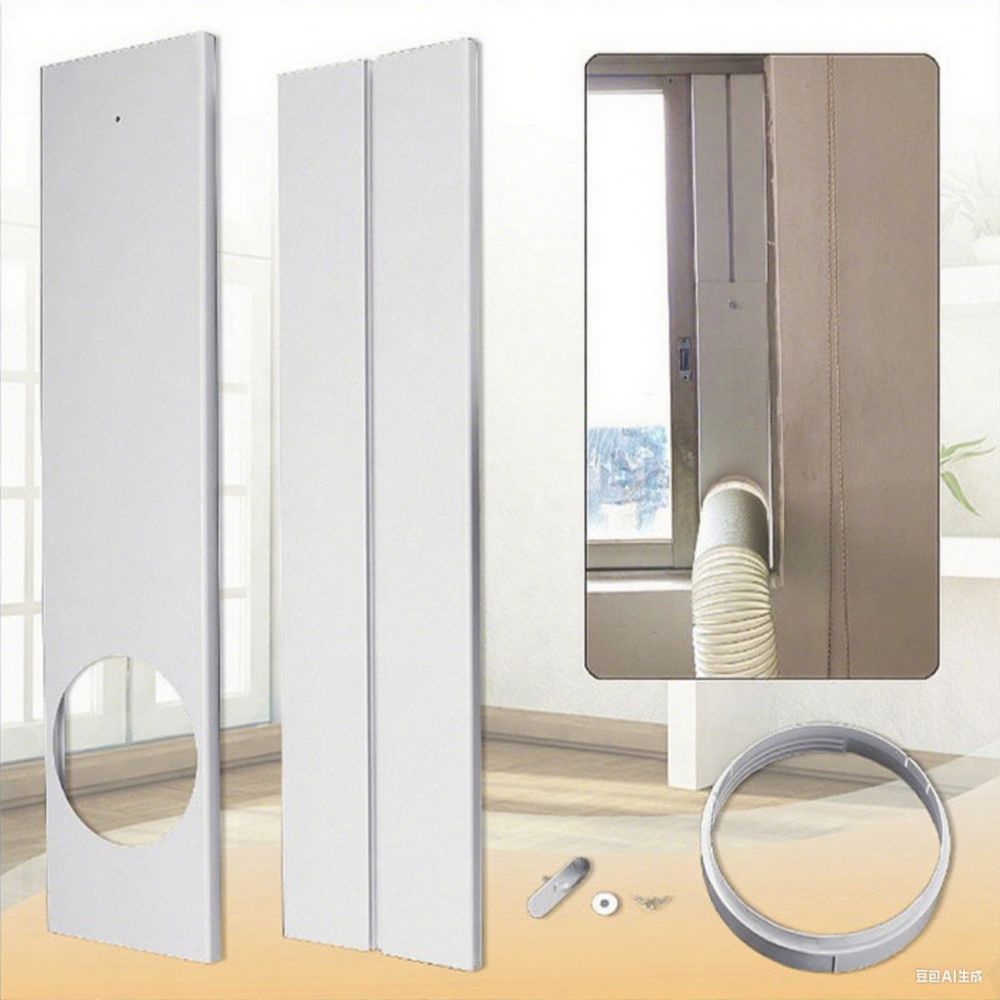 Exhaust Hose Tube Connector Air Conditioning Vent Sealing Plate Kit  Vertical/Horizontal Window