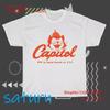 Capitol Records Active Logo T Shirt Funny Size S To XL Vintage Washed Stylish Graphic Soft Streetwear Stretched Slightly