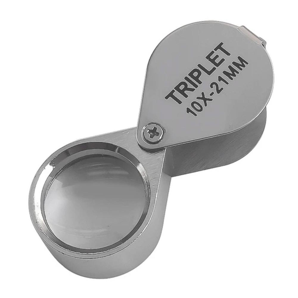Mini Jewelry Magnifying Glass Folding Reading Magnifier Portable 10-30X Pocket Loupe  Jewelers