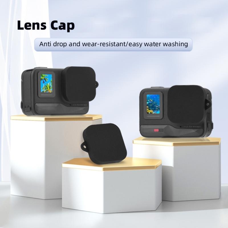 Soft Silicone Lens Cover for Camera Secure Shockproof Protections AntiScratch Easy Installation