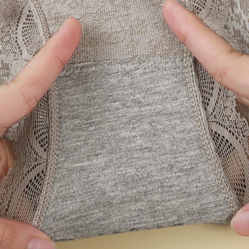 Damen Unterwäsche mit hohem Bund Slips Panty Dreieckshose Spitze Nahtlos Damenunterhosen