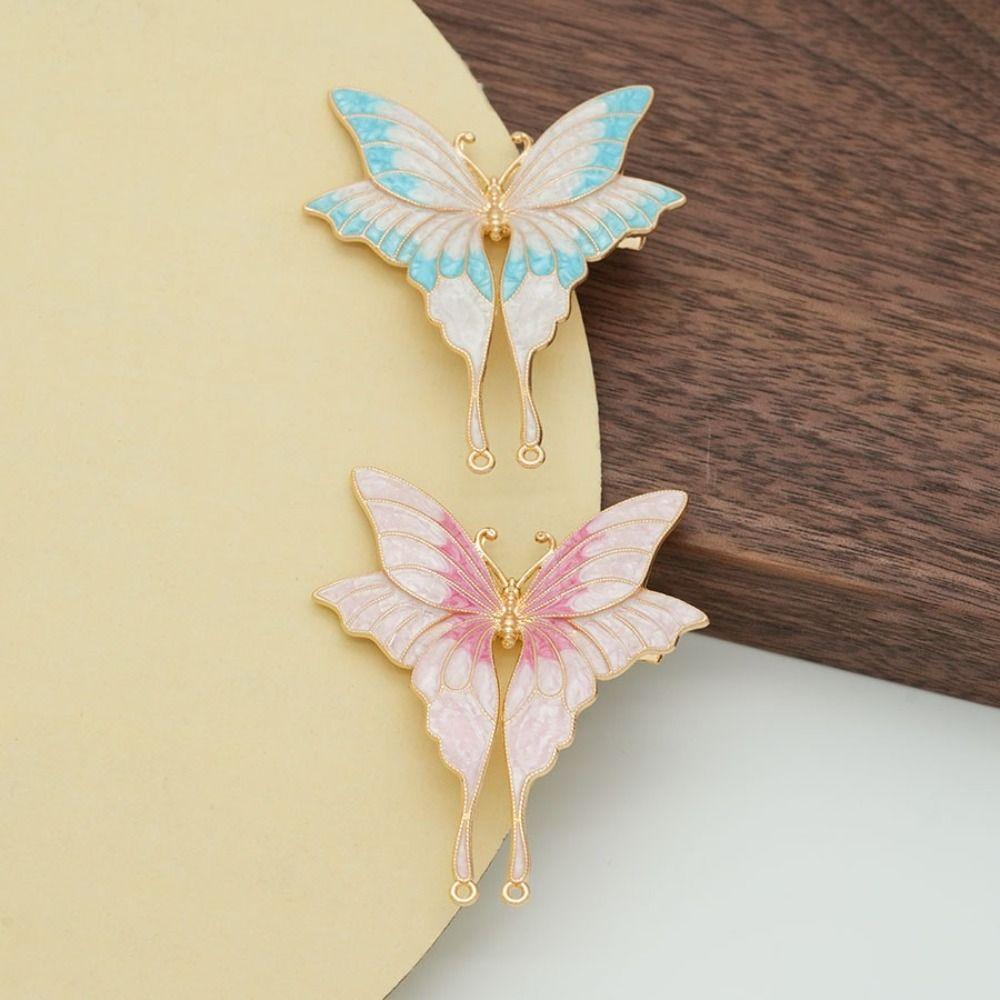 Alloy Material Butterfly Clothing Accessories Butterfly Brooch Pendant Handmade Accessories