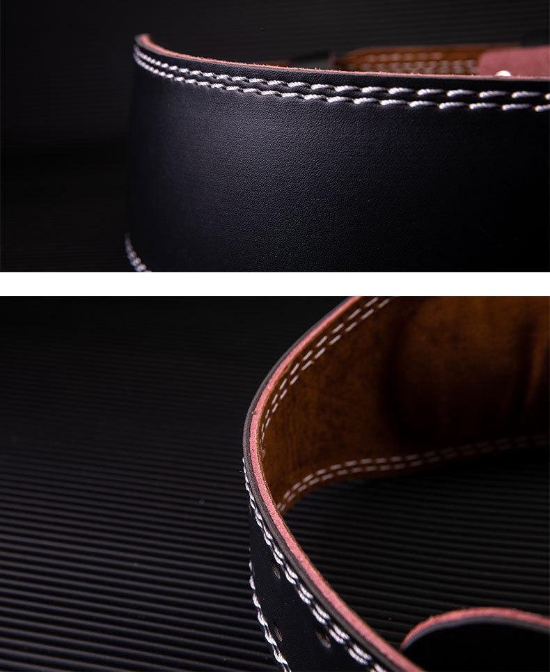Cross-Border Leather Weightlifting Belt: Professional Back Support for Fitness, Squat, Deadlift, and Training