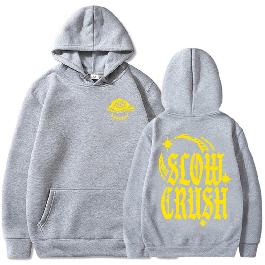 Slow Crush THIRST Album Graphic Hoodies Long Sleeve Fashion Male Sweatshirts Cotton Autumn Loose Hooded Pullovers for Men Hoodie
