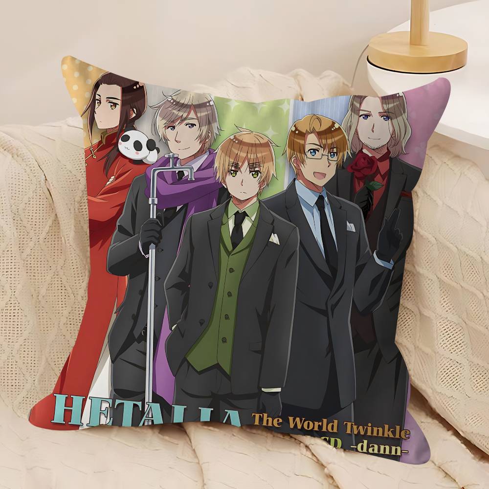 

H-Hetalia World Stars Наволочка Съемная Моющаяся Наволочка – Всесезонный Мягкий Лен 12x12Inch