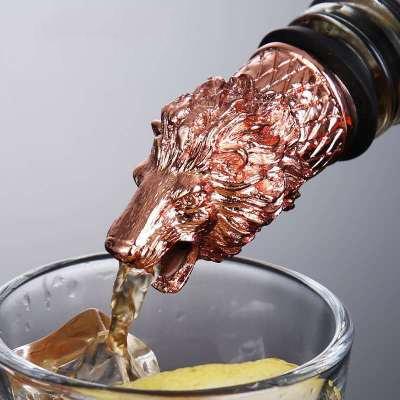 Wine Bottle Pourer Stopper Stainless Steel Deer Stag Head Dragon Head Unique Wine Aerators Bar Tools Barware
