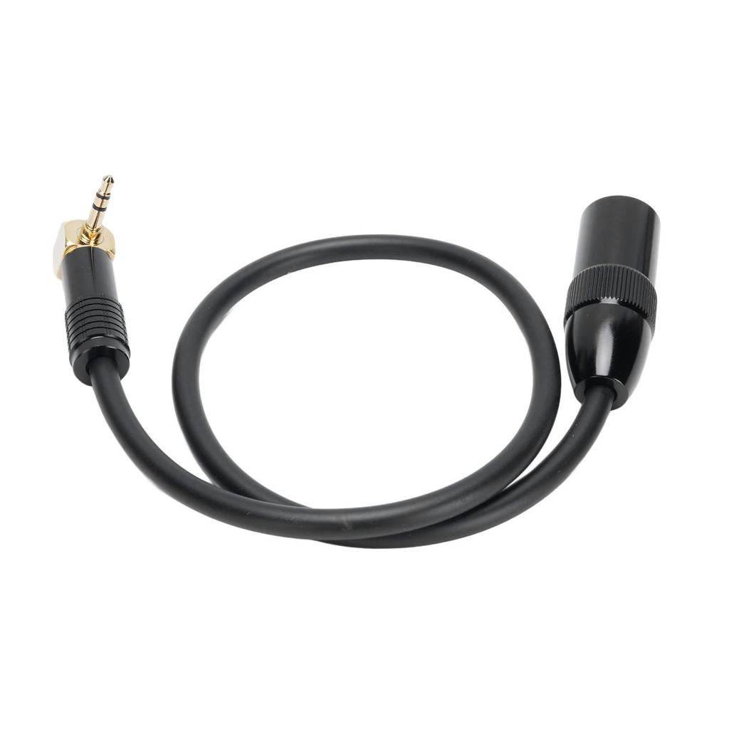 Right Angle 3.5mm To XLR Stereo Sound Cable 0.5M Male To XLR Male Microphone Cable for Phone Tablet Laptop