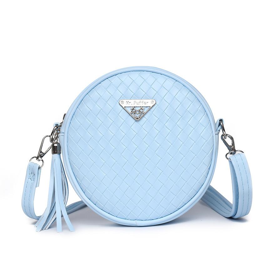 Bags for Women Knitted Bags for Autumn and Summer Girls Mini Tassels Small Round Bags Change Small Mobile Phone Bags Bags