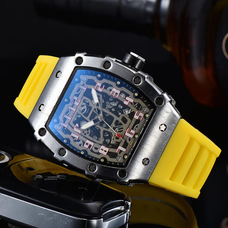 Barrel-Shaped Unisex Quartz Watch with Hollow Non-Mechanical Pointer and Single Calendar