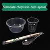 ZISIZ Disposable Bowl & Cutlery Set