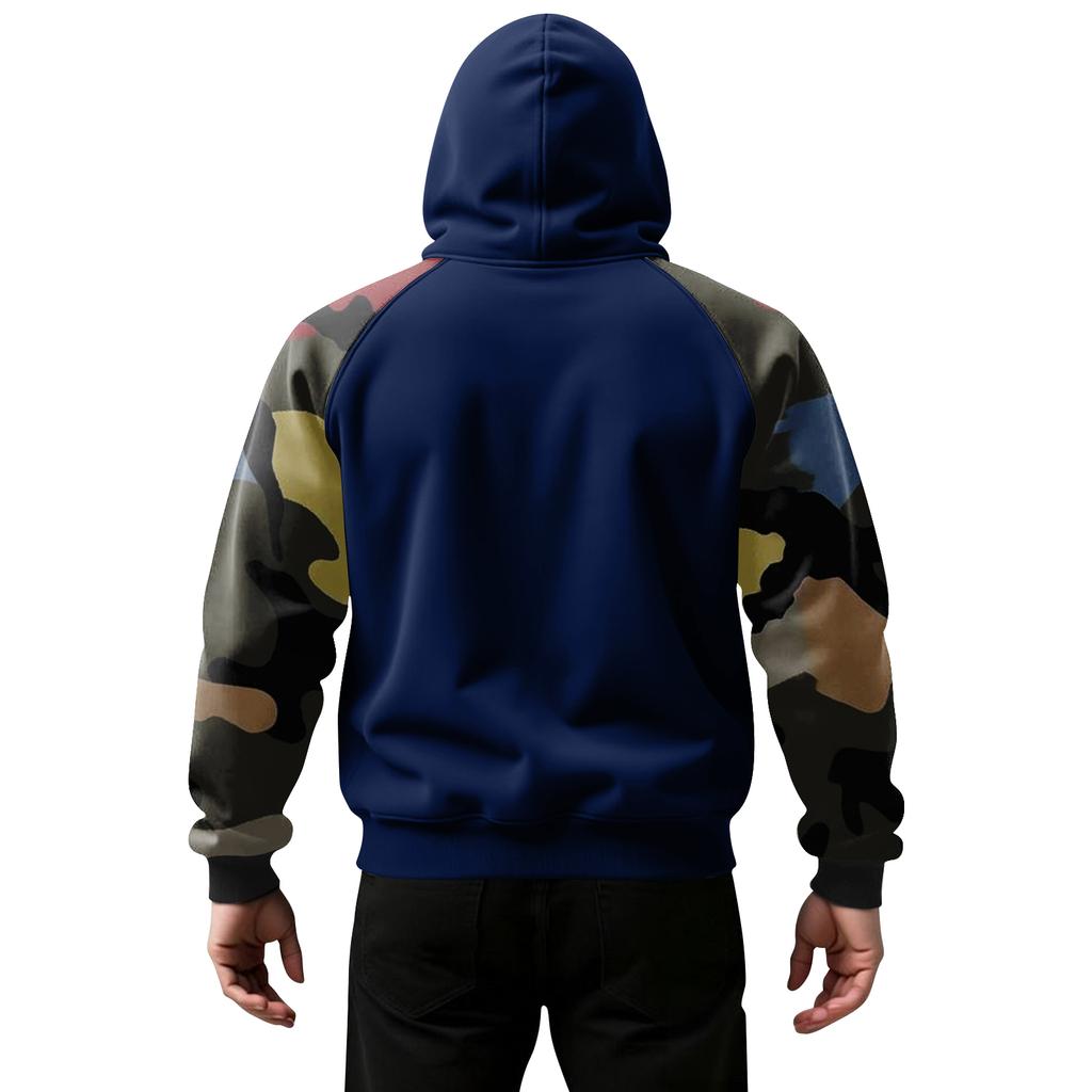 Men's Camouflage Sweatshirt Hoodie Men's Sports Large Size Casual Sweatshirt
