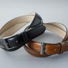 [Vincent Crafted] Nagasawa Belt Industry, Made in Japan, French Annonay Box Calf Leather Belt, Genuine Leather, 30mm Wide, Men's Business Belt, Dark