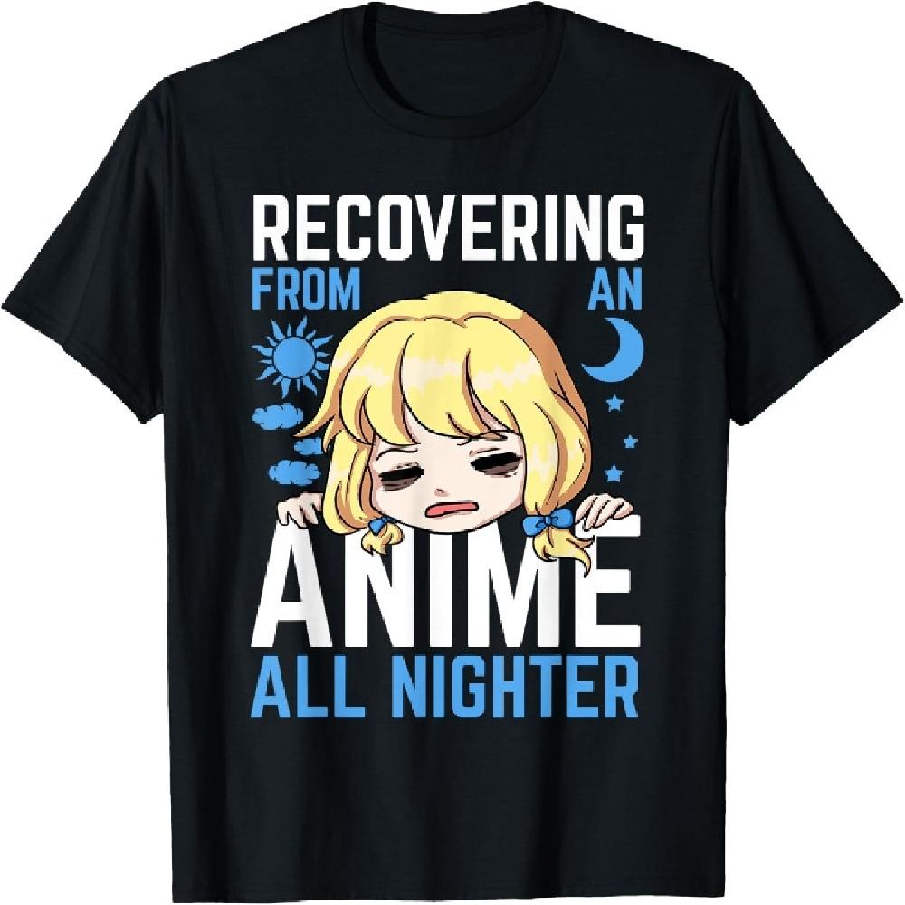 Аниме Бессонная ночь Японская манга Серия Солнце Луна Облако Звезда Футболка XXXXXL чёрный