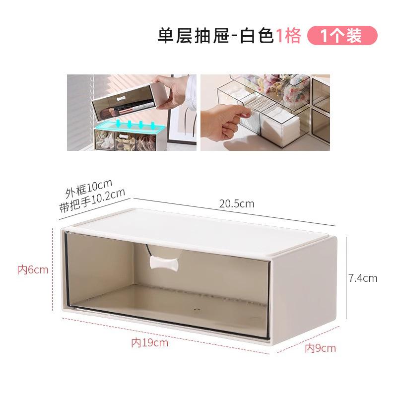 Transparent Deepening Lipstick Storage Box Cosmetics Finishing Box Desktop Makeup Brush Skin Care Products Makeup Box Shelf Barrel