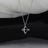 Cold Wind Eros Love Cupid'S Arrow Flash Diamond Collarbone Chain Pendant Temperament Light Luxury Bow And Arrow Necklace Tide